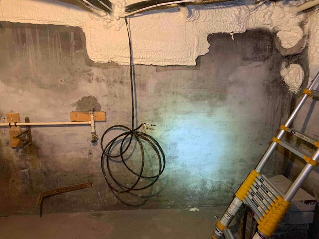 Water coming into basement