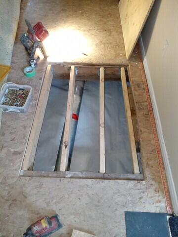 New floor hatch