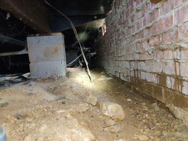 Crawl Space During Inspection