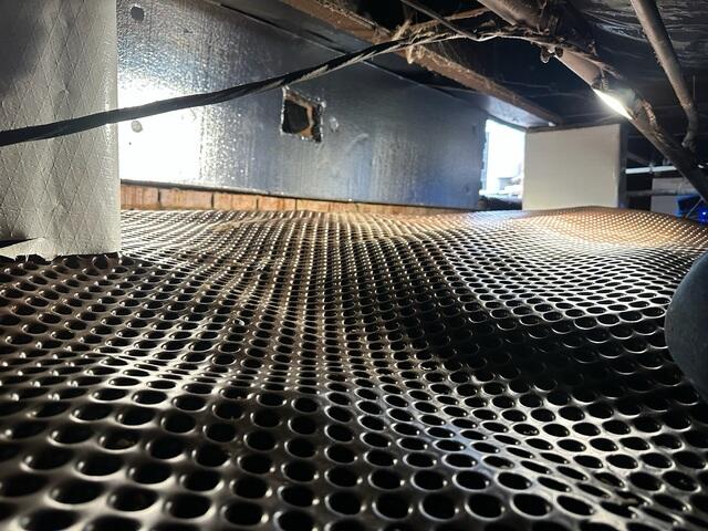Drainage Matting Installed