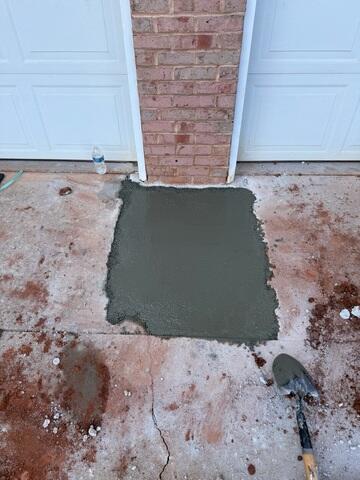 Concreted over Pier