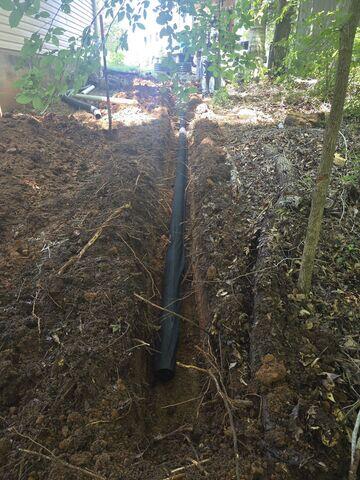 Drainage System Installation to Redirect Water Away from Foundation