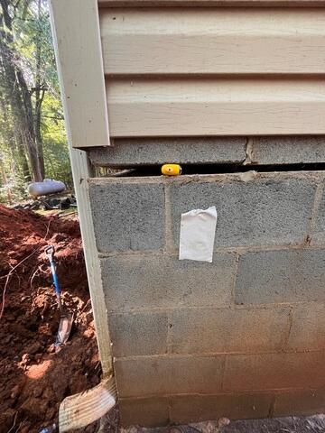 Separation Between Wall and Foundation Signals Structural Settlement
