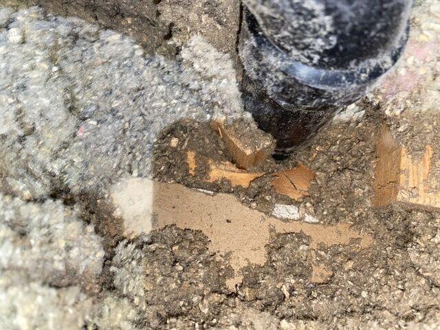 old loose insulation