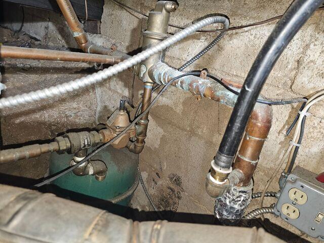 Corroded, leaky boiler piping