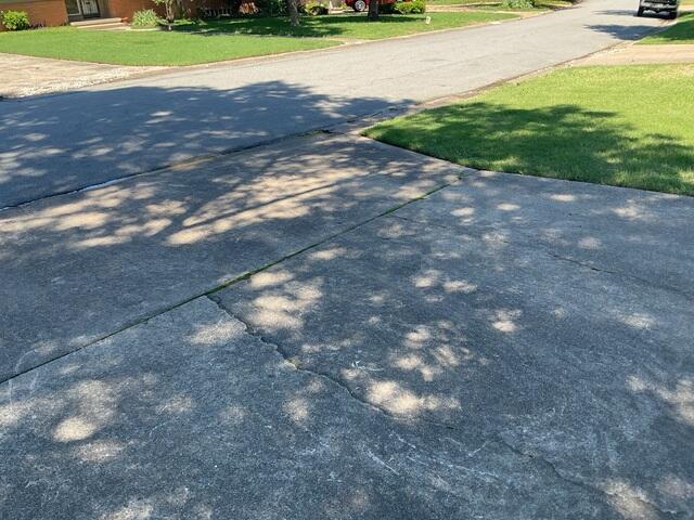 Cracked Driveway
