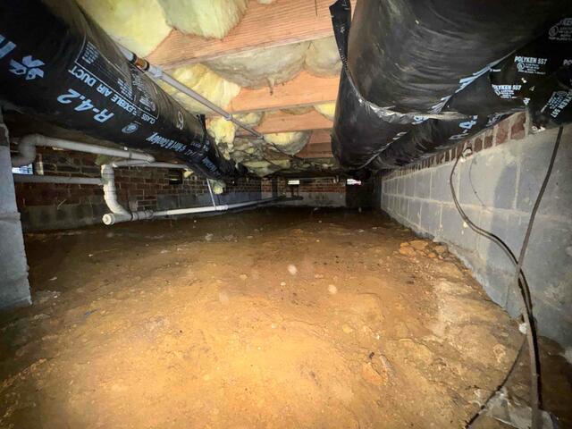 Unprotected Crawl Space with Exposed Earth - Greensboro, NC