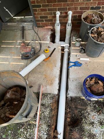 Discharge Line Installation for Long-Term Water Management - Greensboro, NC