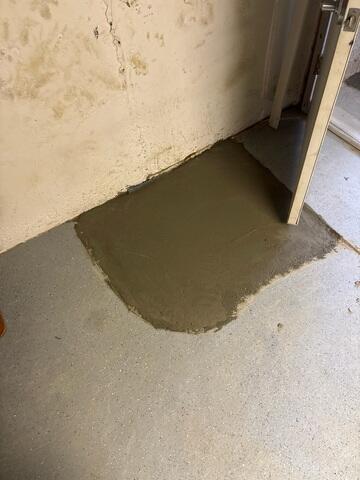 Push Pier Backfill and Concrete