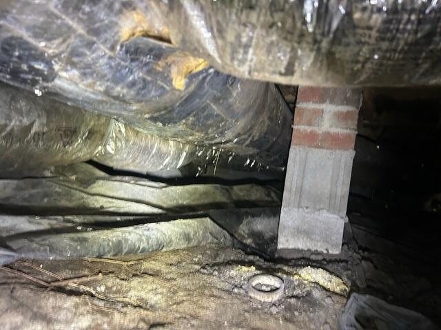 Before Waterproofing Crawl Space