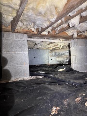 Crawl Space Before Encapsulation