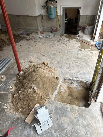 Excavation of Foundation Floor for SmartJack Footing