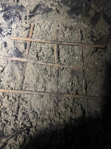 Reinforcement Grid with Rebar Installed