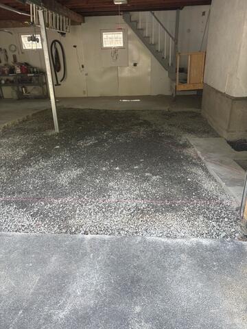 Crushed Stone Garage Base