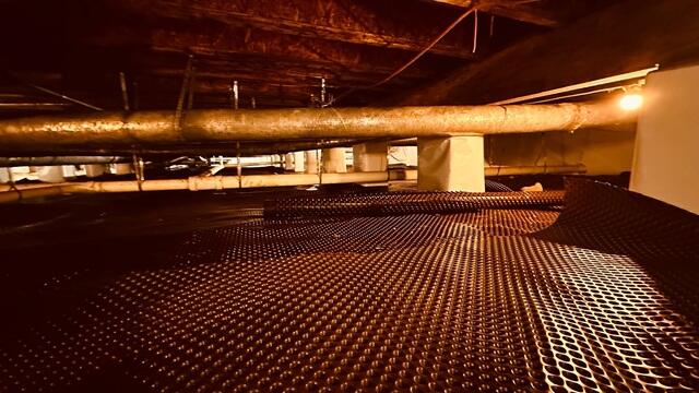 Drainage Matting Installed