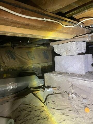 Failing Foundation Support Before Repair