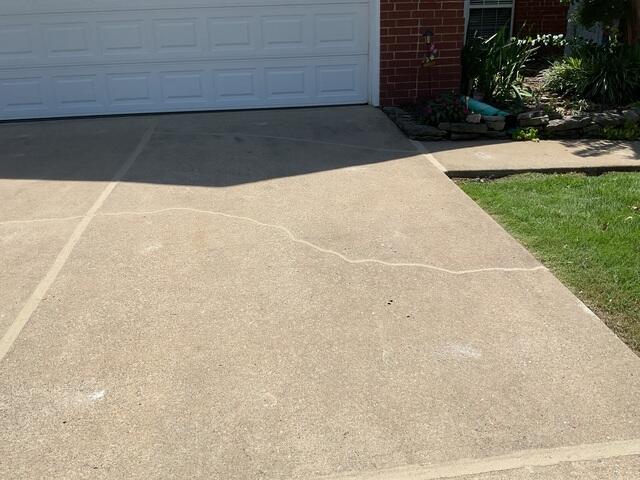 Driveway Cracks Sealed