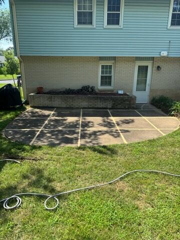 Sealed and Repaired Patio