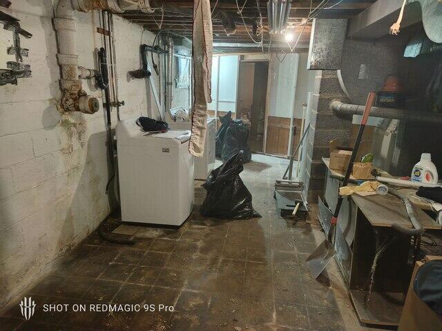 Old Basement Floor Getting Dismantled