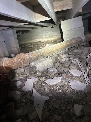 Inadequate Crawl Space Support