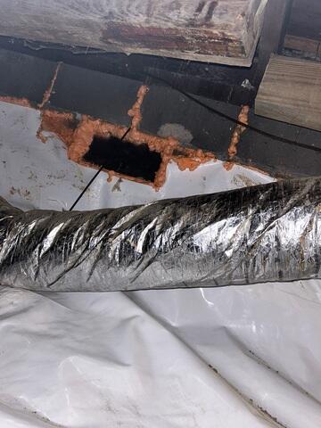 Vents Sealed with SilverGlo Panels