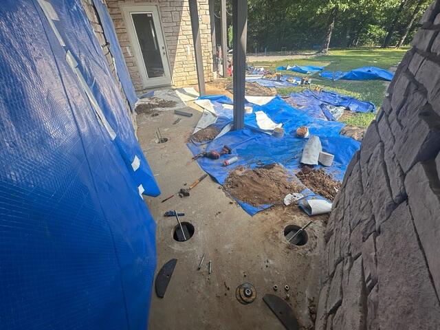 Slab Piers Installed