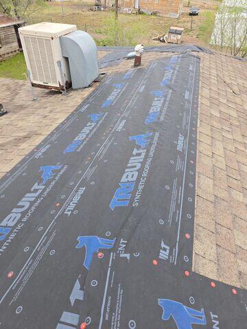 Fortenberry Roofing Temporary Fix.