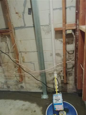 Sump Pump Installed