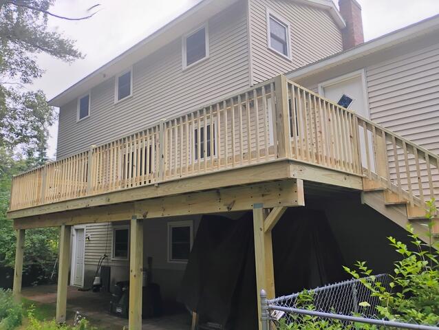 Treated Deck in Ballston Lake