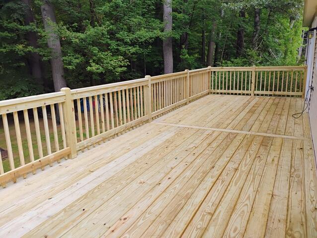 Treated Deck in Ballston Lake