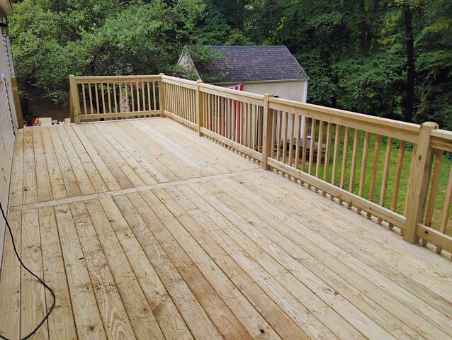 Treated Deck in Ballston Lake