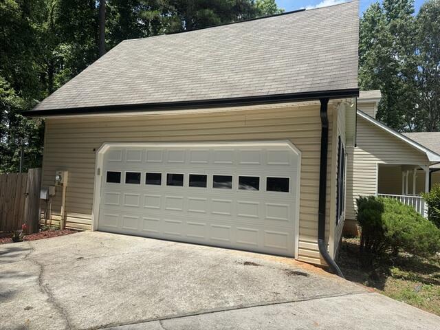 Gutter Shutter Garage Installation