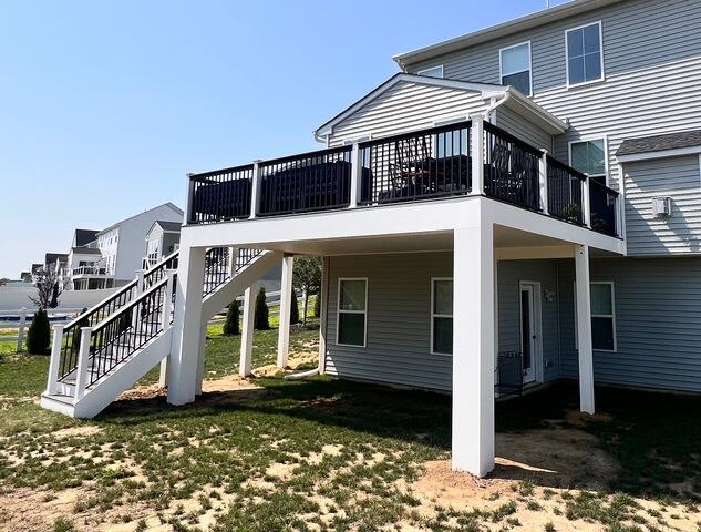 Framed and Finished Lower Patio with Ceiling Trim