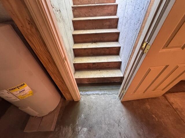 Surface Drainage Installed in Front of Bulkhead Steps