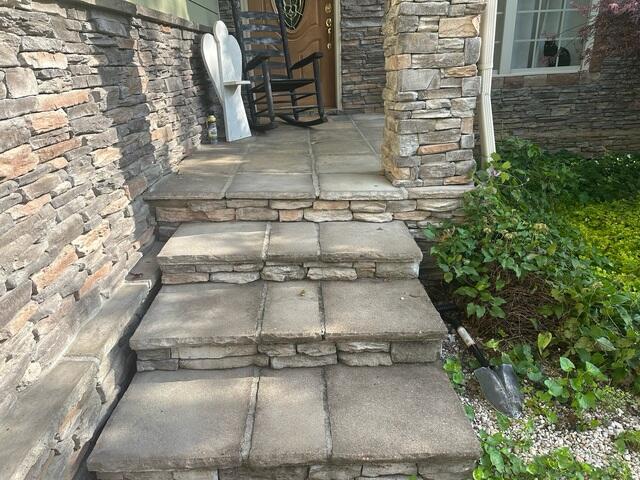 Porch and Steps Pulling Away