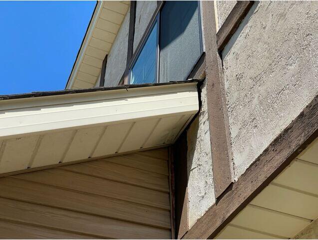 Porch Roof Sagging Before Repair