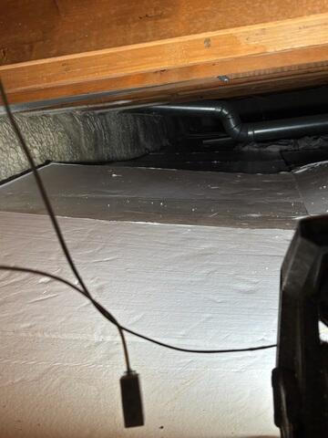 Spray Foam & TerraBlock™ Insulation Applied to Rim Joist