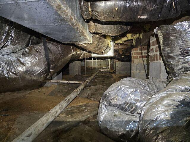 Before - Unsealed Crawl Space with High Moisture Risk