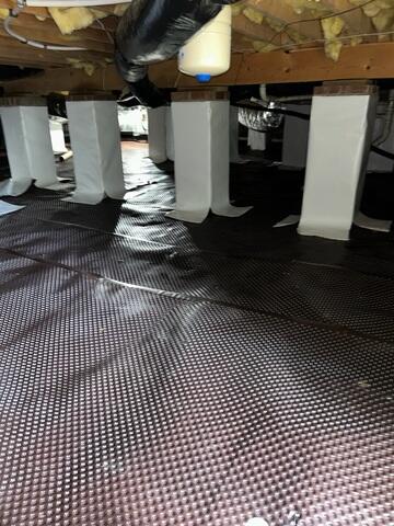 Drainage Matting Supports Moisture Flow and Liner Protection