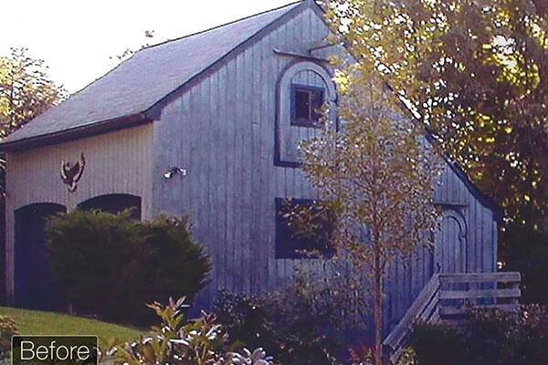 Original siding is beat up