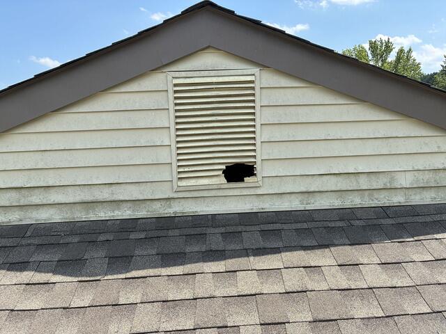 Tore a Hole Right In It