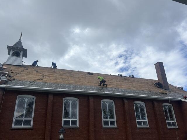 The Sheathing Is Exposed