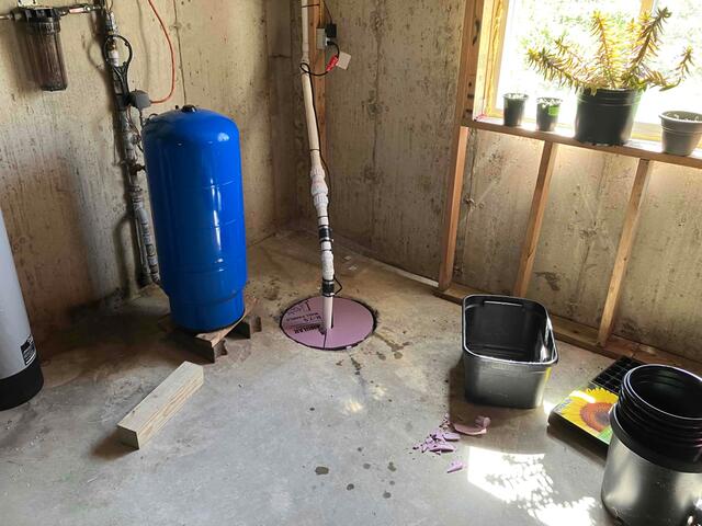 Basement Before Sump System Upgrade