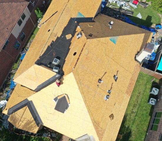 We removed the old shingles and took out every last nail