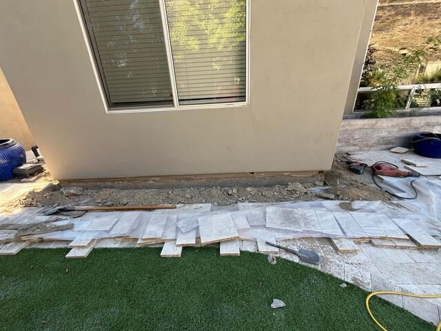 Stem Wall Repair During job