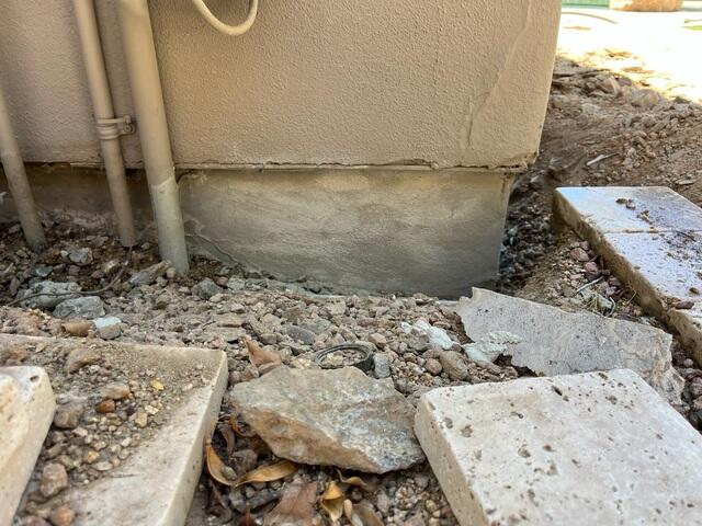 Concrete Stem Wall Repair completed