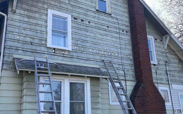 RetroFoam Installed on Shaker Siding