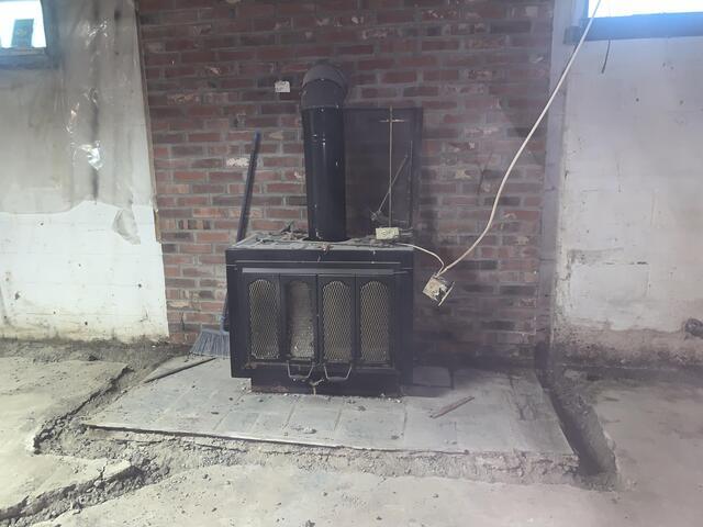 Carefully Working Around a Wood Stove