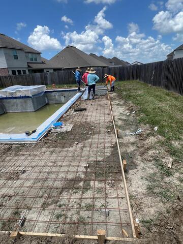 Rebar and forms.