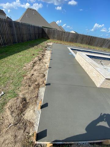 Finished Pool Deck Pour.